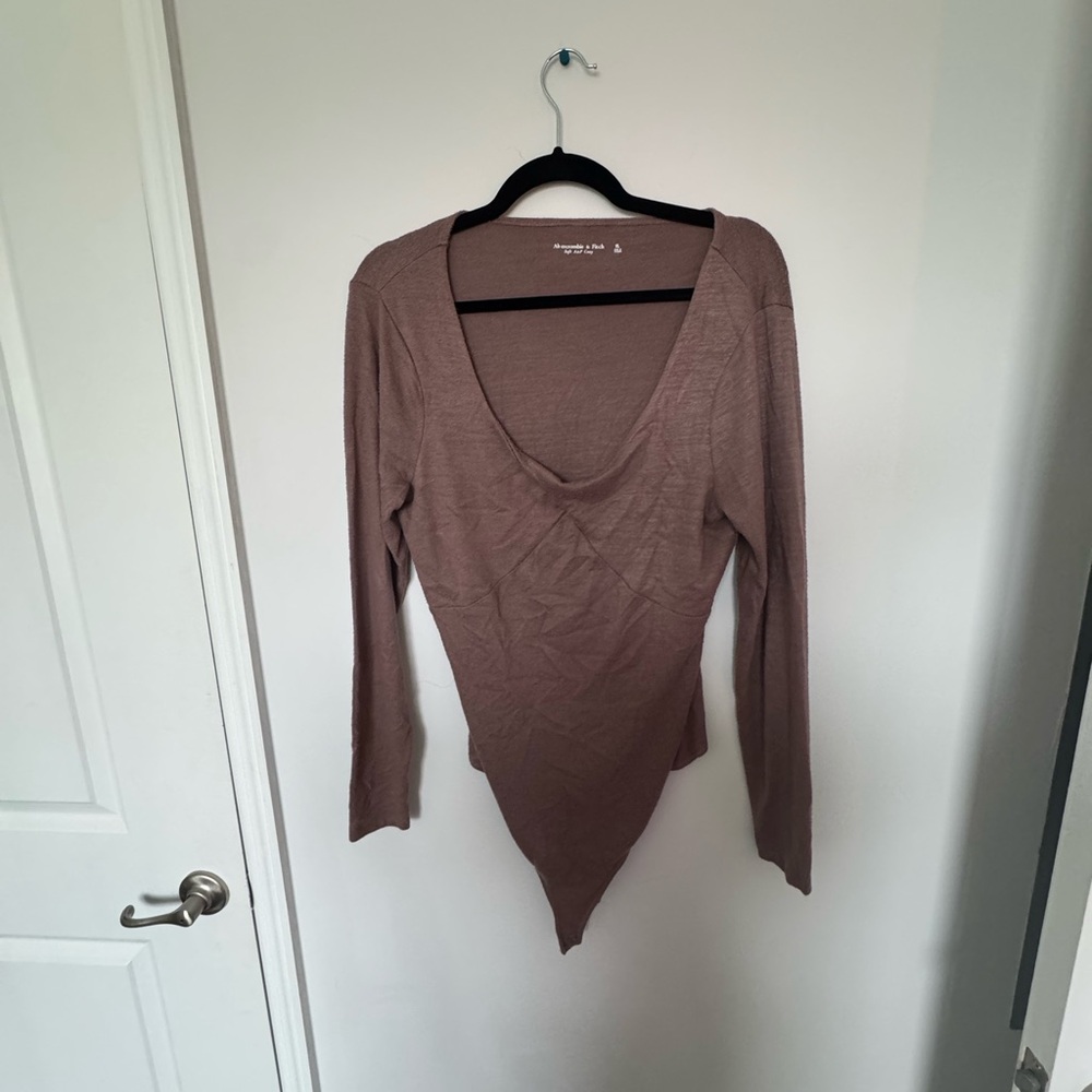 Women's Long Sleeve Top in Brown
